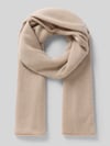 Christian Berg Woman Schal aus Kaschmir mit Rollsaum Beige