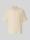 Redefined Rebel Regular Fit Freizeithemd mit Strukturmuster Modell 'FELIX' Beige