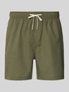 Selected Badehose mit Baumwoll-Anteil Modell 'COOPER' Oliv