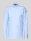 OLYMP Level 5 Slim fit zakelijk overhemd van twillstof met extra lange mouw Bleu