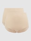 SCHIESSER Slip mit elastischem Bund im 2er-Pack Sand