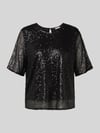 mbyM Blusenshirt mit Paillettenbesatz Modell 'Emrilla' Black