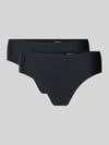 SNOCKS Hipster met elastische tailleband in 2-pack Zwart
