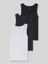 BOSS Slim Fit Tanktop aus reiner Baumwolle im 3er-Pack Marine
