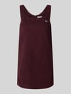 Lacoste Slim Fit Freizeitkleid aus reiner Baumwolle Bordeaux