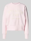 MOS MOSH relaxed fit sweatshirt van viscosemix model 'Nima' Lichtroze gemêleerd