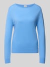 Brax Regular Fit Pullover aus Schurwoll-Kaschmir-Mix Modell 'Lisa' Hellblau