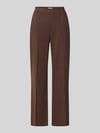 Christian Berg Woman Boocut Fit Stoffhose mit Viskose-Anteil Dunkelbraun