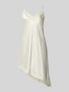 ONLY Tailliertes Satinkleid mit Spitze Modell 'BELLA' Offwhite