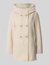 VERO MODA Regular fit lange jas met capuchon model 'FORTUNESHILA' Ecru gemêleerd