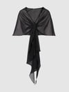 Vera Mont Stola aus Chiffon mit Knopfverschluss Black