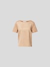 Juvia T-shirt met boothals Camel