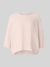 American Vintage Oversized Strickpullover mit Leinen-Anteil Ecru