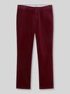Tommy Hilfiger Slim Fit Cordhose aus Baumwoll-Mix Bordeaux
