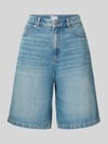 Jake*s Casual Bermudas aus Denim im Used-Look Jeansblau