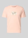 JACK & JONES T-Shirt mit Label-Print Apricot