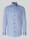 OLYMP modern fit zakelijk overhemd van pure katoen Blauw