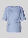Jake*s Casual T-Shirt mit Applikationen Bleu