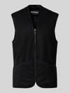 Barbour Regular Fit Weste aus Webpelz Black