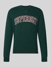 Superdry Regular Fit Sweatshirt aus Baumwoll-Mix mit Logo-Stickerei Dunkelgruen