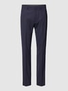 s.Oliver BLACK LABEL Slim Fit Anzughose mit Bügelfalten Modell 'OULTIMATE' Marine