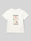 Blue Seven T-Shirt mit Motiv-Print Offwhite