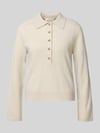 MM by Max Mara Gebreide trui van scheerwol-kasjmiermix model 'CELLULA' Offwhite