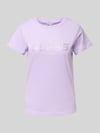 GUESS Activewear T-Shirt mit Strasssteinbesatz Modell 'NARCISO' Flieder