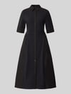 Marc Cain Midikleid mit Umlegekragen Black