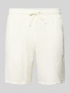 JACK & JONES Korte broek met structuurpatroon model 'AIDEN' Offwhite