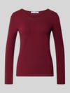 ZABAIONE Longsleeve mit Rundhalsausschnitt Bordeaux