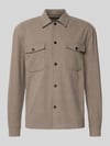 ONLY & SONS Regular fit overhemdjack met viscose, model 'MARK' Lichtbruin