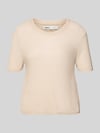 ONLY Regular Fit Strickpullover mit kurzen Ärmeln Modell 'SUNNY' Beige