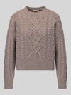 Weekend Max Mara Regular Fit Pullover aus reiner Schurwolle Modell 'ALBEN' Hellbraun