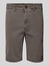 Superdry Regular fit korte chino met steekzakken opzij Middengrijs