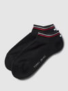 Tommy Hilfiger Sneakersocken mit Kontraststreifen im 2er-Pack Black