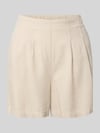 VERO MODA relaxed fit bermuda van mix van viscose en linnen model 'JESMILO' Ecru