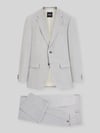 BOSS Slim Fit Anzug aus reiner Schurwolle Modell 'H-HUGE-2PCS-263' Hellgrau