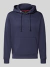 Alpha Industries Bluza z kapturem o kroju relaxed fit z mieszanki bawełny z detalem z logo Granatowy