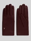 Tommy Hilfiger Handschuhe aus echtem Ziegenleder Bordeaux