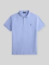 Polo Ralph Lauren Regular Fit Poloshirt aus reiner Baumwolle Hellblau Melange
