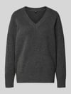 ONLY Regular Fit Strickpullover mit Woll-Anteil Modell 'MARI' Anthrazit Melange
