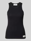 ARMEDANGELS slim fit tank top van katoenmix model 'KANITAA' Zwart