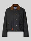 Original Bombers Kurtka z bawełny z kieszeniami z patkami Czarny
