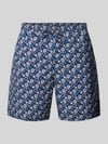 Lyle & Scott Shorts mit floralem Muster Dunkelblau