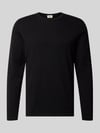 DRYKORN slim fit longsleeve van puur katoen Zwart