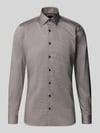 OLYMP No. Six Super Slim Fit Businesshemd aus Baumwoll-Mix Sand