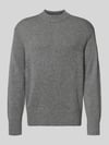 Selected Relaxed Fit Strickpullover aus Woll-Kaschmir-Mix Modell 'Calle' Mittelgrau