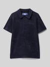 JACK & JONES Regular fit poloshirt met korte knoopsluiting Marineblauw