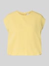Jake*s Collection Blouse met ronde hals en kapmouwen Geel